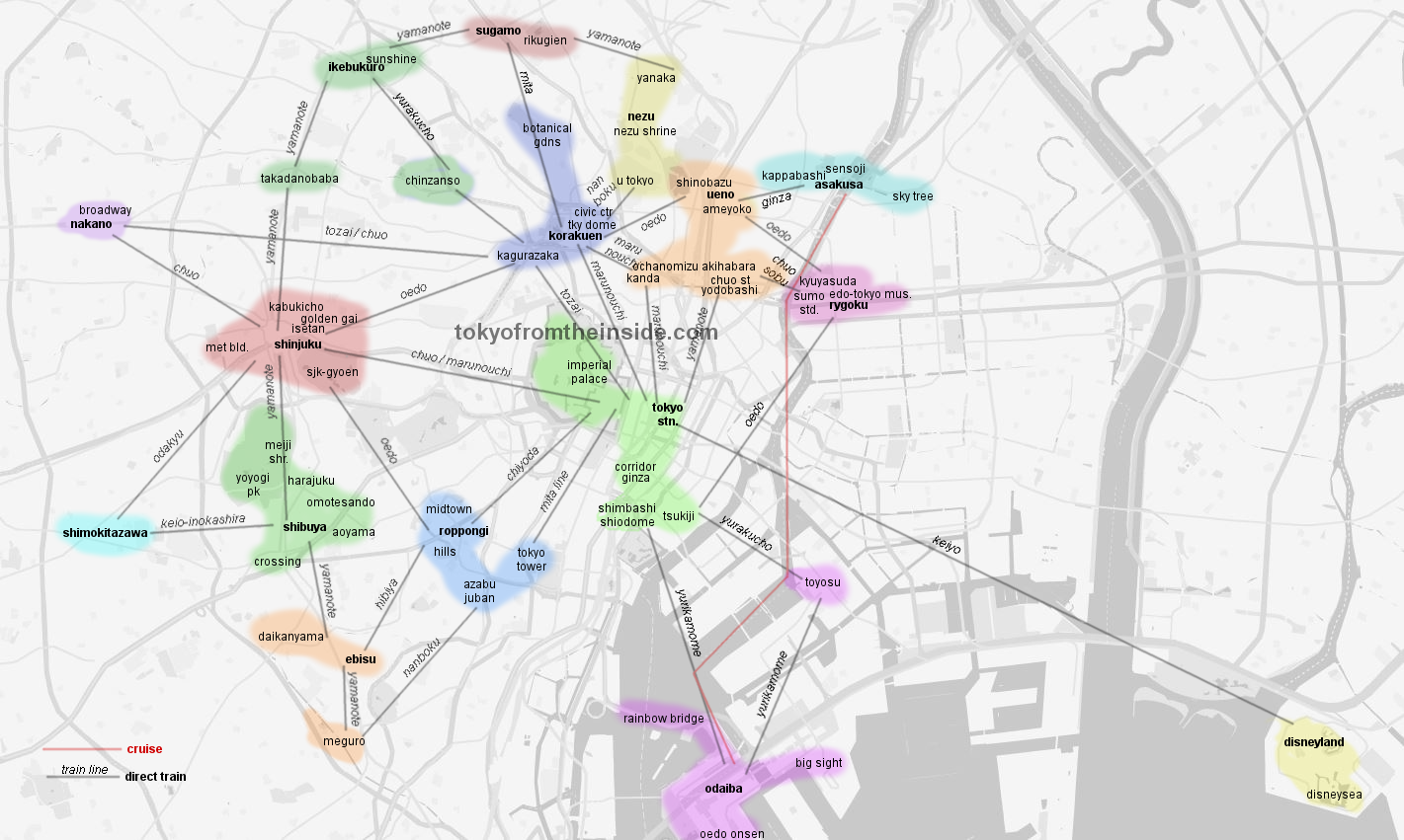 The Ultimate Tokyo Itinerary Planning Guide (Zonal Map + Ideal Times ...