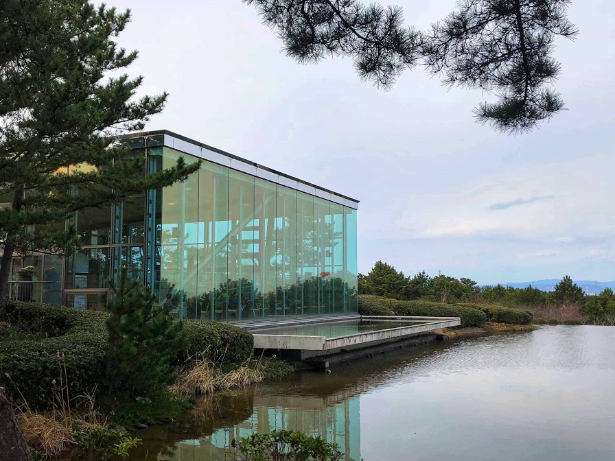 The Seaside Cafe is located in the Glass House