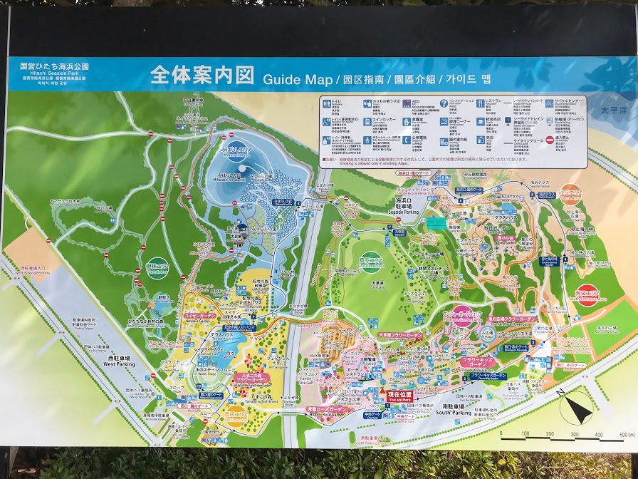 Map of Hitachi Seaside Park