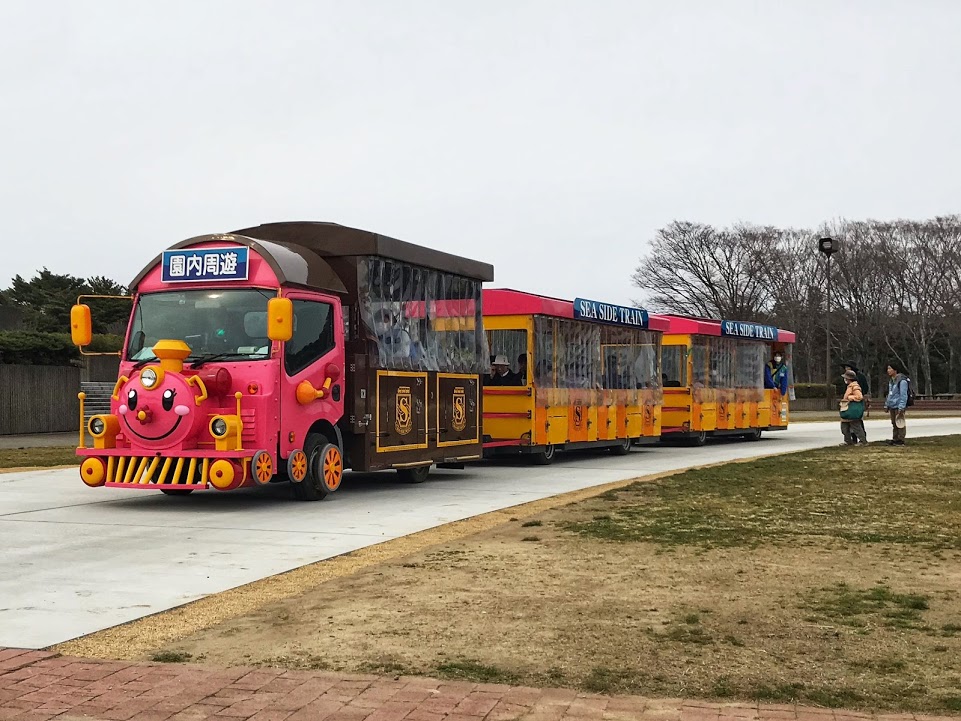 Train that goes around the park